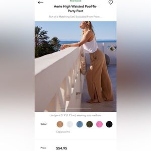 Aerie pool pants size large